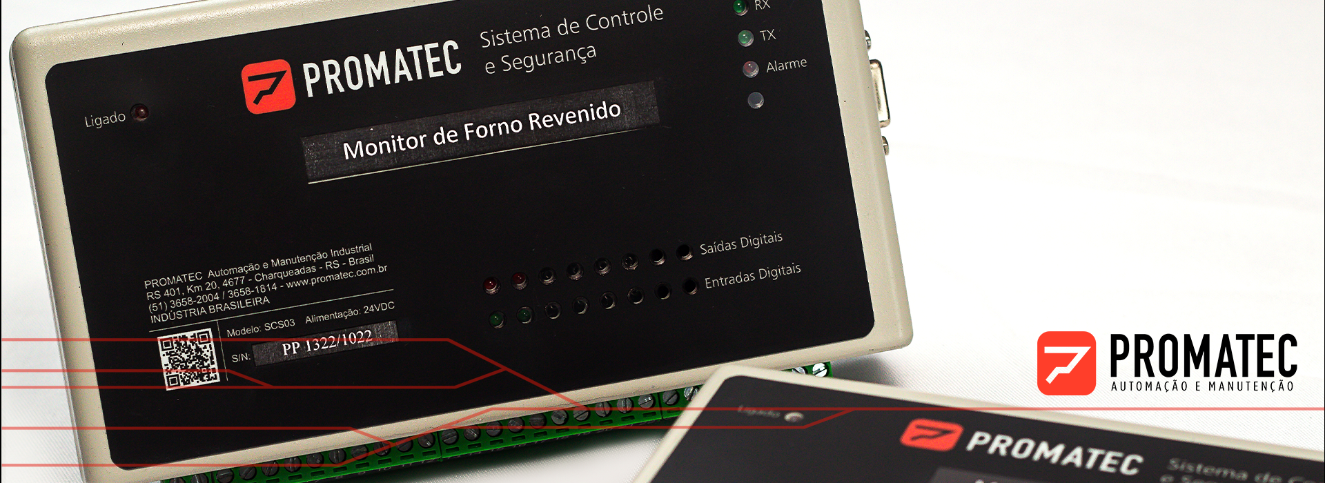 monitor de forno de revenido